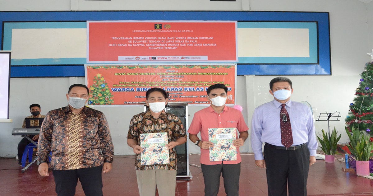 <p>Foto: 181 Warga Binaan Lapas se-Sulteng Dapat Remisi Natal 2021.</p>
