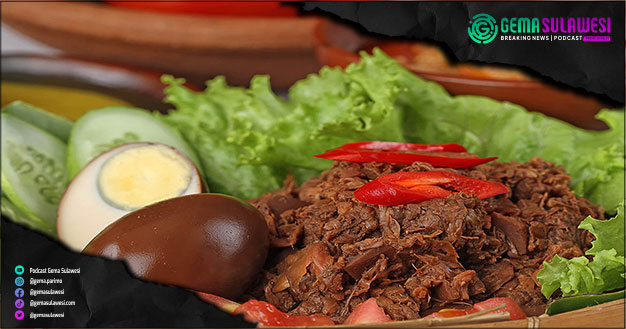 <p>Ket Foto: Gudeg Merah Tanpa Daun Jati</p>
