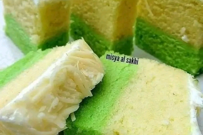 <p>Keterangan Foto : Resep membuat bolu kukus pandan keju yang lezat dan cocok disajikan, (Foto/Facebook/misya al sakhi)</p>
