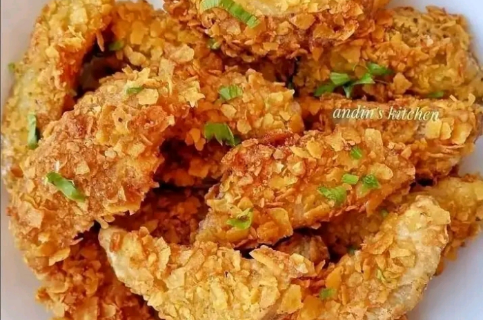 <p>Keterangan Foto : Resep mudah membuat camilan lezat potato corn wedges, (Foto/Instagram/@andiskithen)</p>
