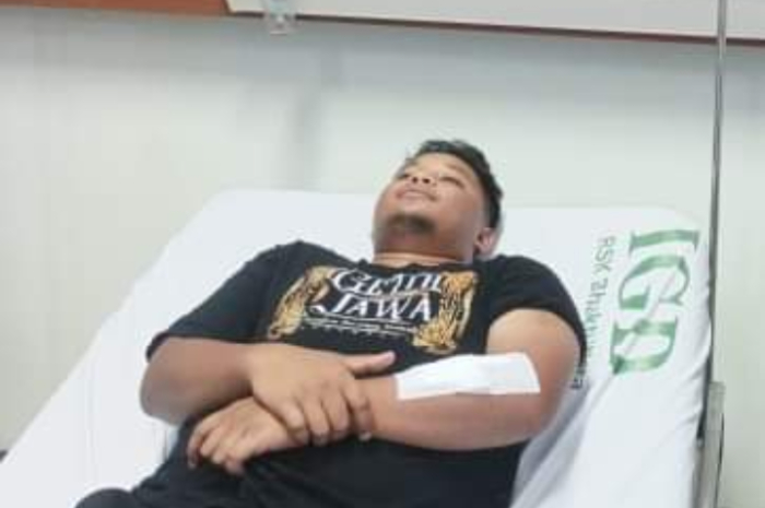 <p>Ket. Foto: Korban Pembegalan yang Menjalani Perawatan di Salah Satu Rumah Sakit di Bangka Belitung (Foto/Facebook/JokBangka)</p>
