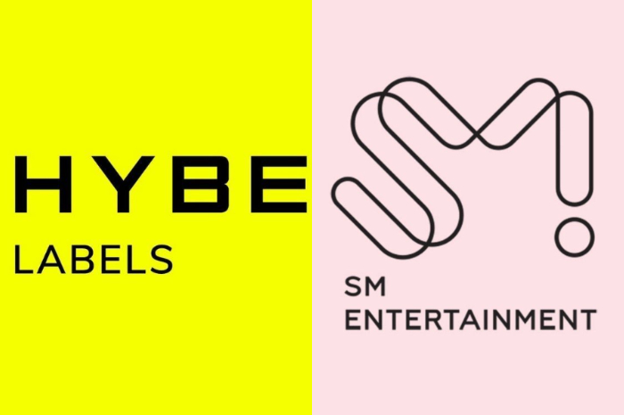 <p>Ket. Foto: Hybe Labels dan SM Entertainment Jika Bersatu Seperti Spongebob dan Patrick (Foto/Pinterest)</p>

