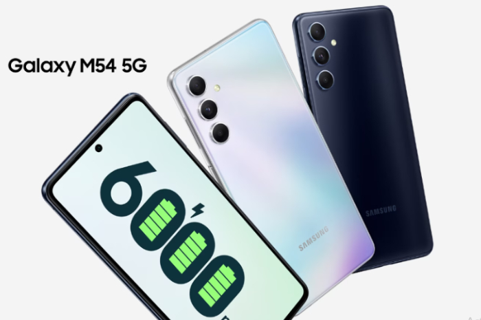 <p>Foto HP Samsung Galaxy M54 5G yang penuh power (foto/website resmi Samsung)</p>