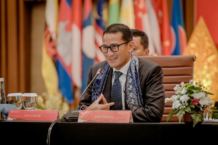 <p>Keterangan Foto : Sandiaga Uno berkomitmen untuk tidak mengambil gajinya sebagai menteri, (Foto/Instagram/@sandiuno)</p>
