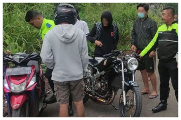 <p>Ket: Satlantas Polres Kotamobagu menyita enam sepeda motor (Foto/Humas Polda Sulut)</p>
