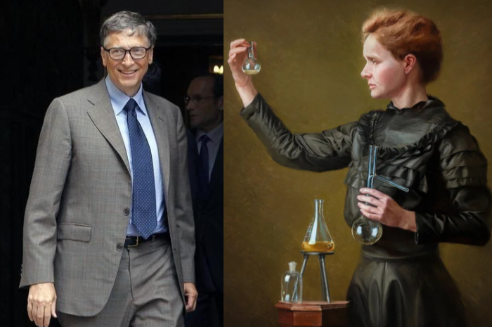 <p>Ket. Foto: 7 Tokoh Terkenal Dunia yang Menjadi Pemilik Kepribadian INTP Si Genius Penyendiri, Bill Gates dan Marie Curie (Foto/Pinterest)</p>
