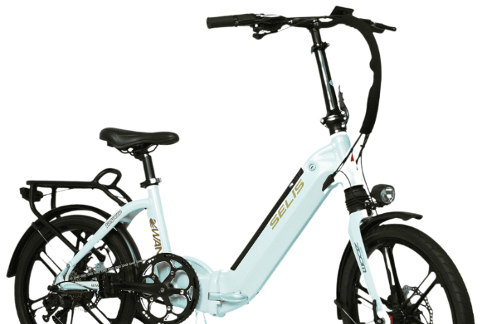 <p>Ket Foto: Sepeda lipat berbasis listrik, Selis Swan, dengan jarak tempuh 35km (Foto/Website Resmi Selis)</p>
