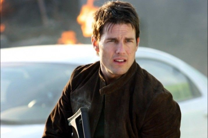 <p>Ket. Foto: Tom Cruise Saat Ia Memainkan Karakter Ethan Hunt di Film Mission: Impossible (Foto/Pinterest)</p>
