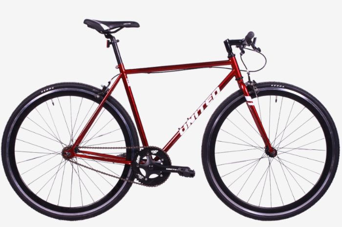 <p>Ket Foto: Sepeda fixie Soloist Reborn United Bike dengan warna merah (Foto/Website Resmi United Bike)</p>
