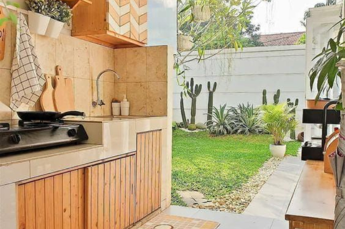 <p>Ket Foto: Contoh Desain Dapur Outdoor (Foto/Pinterest @mirachinteriorindonesia)</p>
