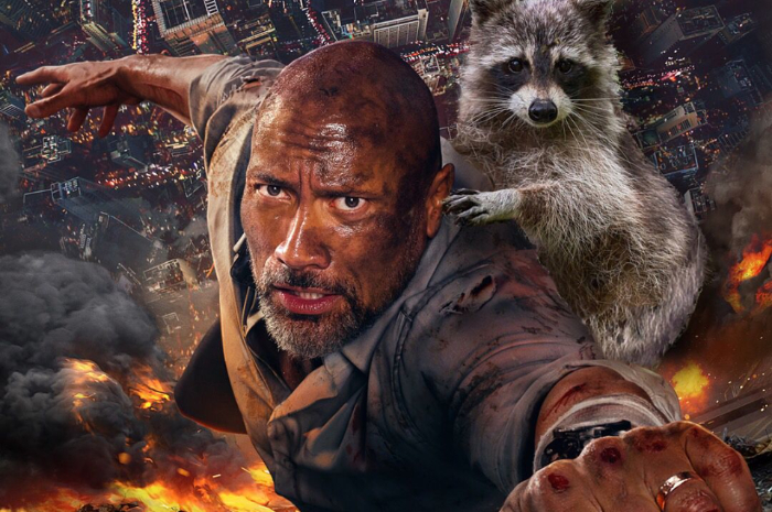 <p>Foto poster film Skyscraper yang penuh adegan aksi mendebarkan (foto/instagram/@skyscrapermovie)</p>
