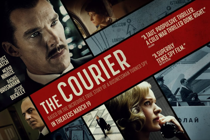 <p>Foto poster film The Courier yang menggabungkan beberapa elemen genre menarik (foto/twitter/@5quar3_root)</p>
