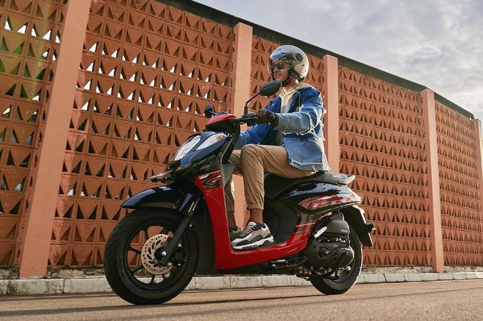 <p>Ket Foto: Honda Genio dengan warna Radiant Red Black memiliki perpaduan warna yang mewah. (Foto/Instagram/welovehonda_id)</p>