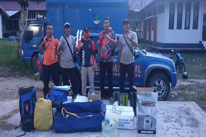 <p>Foto: Tagana Parimo Berangkat Menuju Sulbar Gabung Operasi SAR. Jumat 15 Januari 2021.</p>
