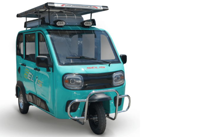 <p>Foto motor listrik Selis Bromo yang memiliki roda tiga (foto/website resmi Selis)</p>
