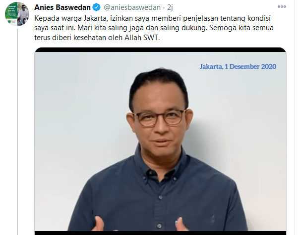 <p>Tangkapan Layar Akun Twitter Anies Baswedan.</p>
