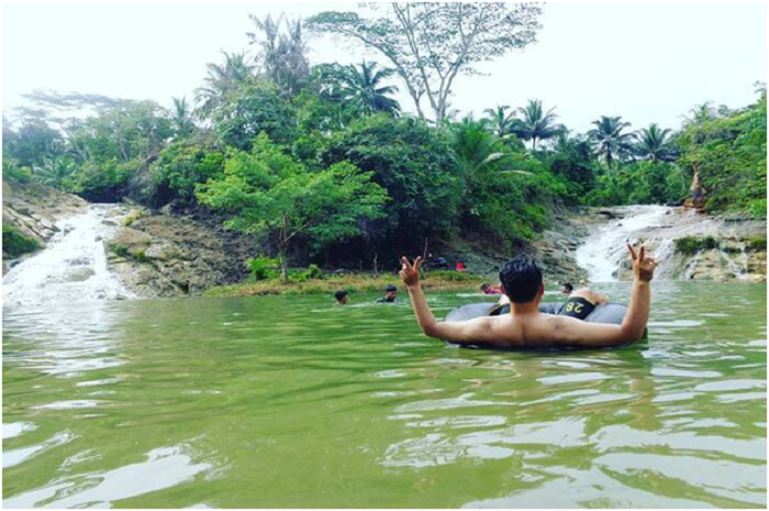 <p>Ket Foto: Pesona Curug Cigayor Pangandaran (Foto/Instagram/@rizkiadie)</p>
