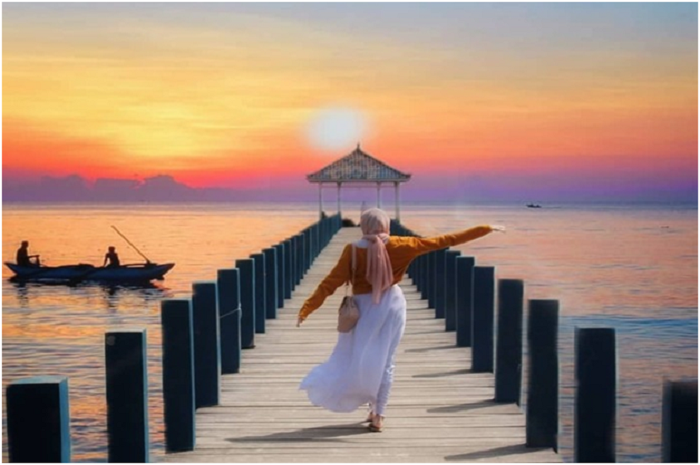 <p>Ket Foto: Pesona Pantai Pasir Putih Wates Rembang (Foto/Instagram/@pantaipasirputihwates)</p>
