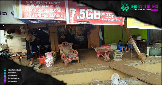<p>Ket Foto: Rumah Warga Rusak Akibat Banjir Bandang Desa Torue </p>
