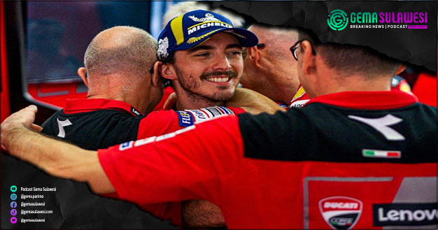 <p>Ket Foto: Fransesco Bagnaia memastikan dirinya sebagai juara dunia di MotoGP 2022 (Foto/Instagram pecco63)</p>
