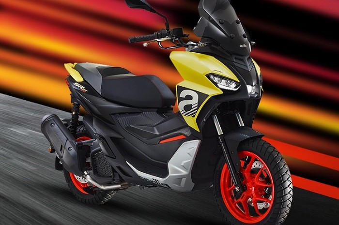 <p>Ket Foto: Foto dari motor kencang dan keren, Aprilia SR GT 200 (Foto/Twitter/Vespa_IND)</p>
