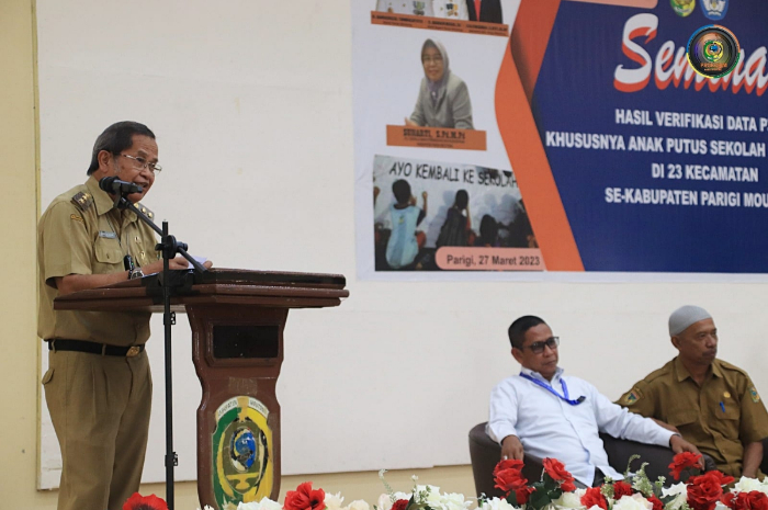 <p>Keterangan Foto : Wakil Bupati Parigi Moutong Badrun Nggai saat membuka seminar P3KE, (Foto/Sub.Dokumentasi Pimpinan Bagian Prokopim)</p>
