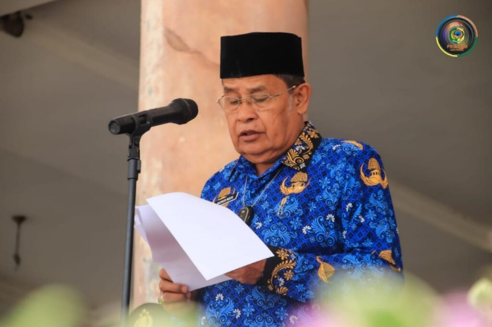 <p>Keterangan Foto : Wakil Bupati Parigi Moutong Badrun Nggai saat memimpin upacara peringatan hari kebangkitan nasional, (Foto/Sub Pimpinan Bagian Prokopim)</p>
