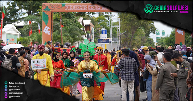 <p>Ket Foto: karnaval menyambut Hari Ulang Tahun (HUT) Kota Palu ke-44, Selasa 27 September 2022. (Foto/Pemerintah Kota Palu)</p>
