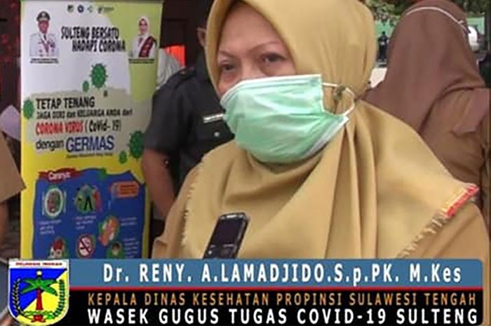 <p>Wasek Gugus Tugas Covid-19 Sulteng, dr. Reny A. Lamajdido.</p>
