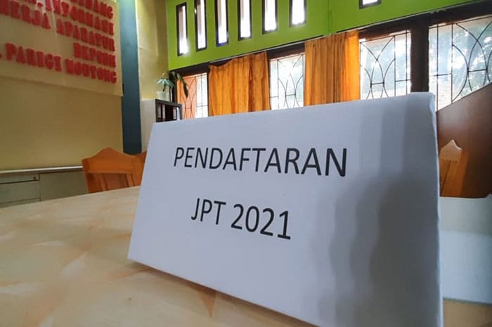 <p>Foto: Parimo Lelang Jabatan Tinggi Pratama di Sembilan Perangkat Daerah. Senin 1 Maret 2021.</p>
