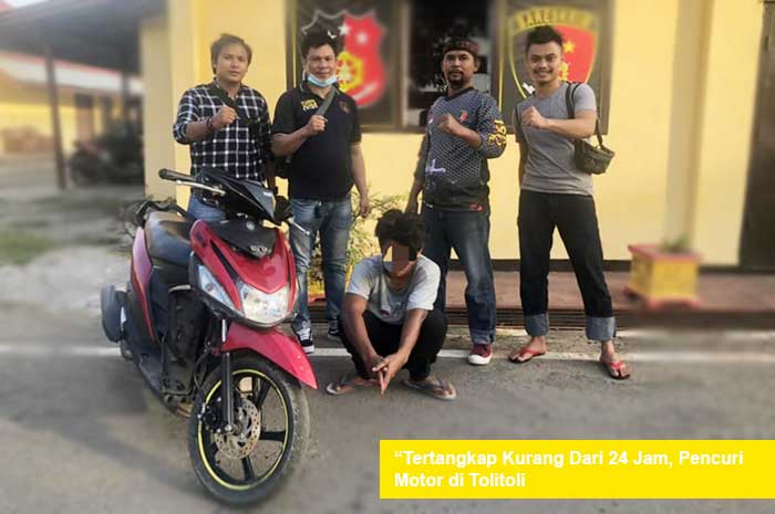 <p>Foto: Penangkapan pencuri motor di Tolitoli.</p>
