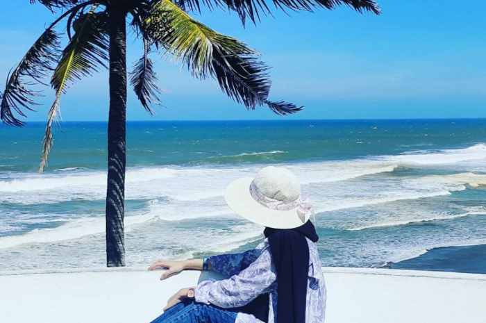 <p>Ket foto: Cantiknya panorama di wisata Karang Potong Ocean View Cianjur (Foto/Instagram/anisa_fitrii__)</p>
