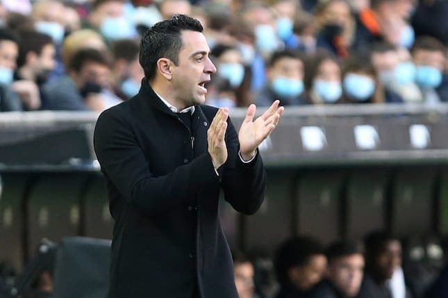 <p>Ket Foto: Pelatih Barcelona Xavi Hernandez. © AP Photo</p>
