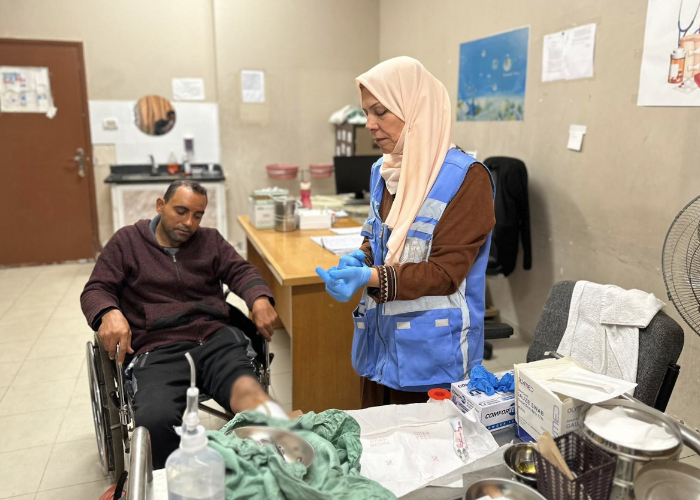 Ket. Foto: Para Petugas Medis Palestina Mengakui Jika Mereka Tidak Memiliki Waktu untuk Berkabung (Foto/X/@UNRWA)